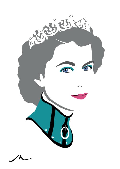 QE2 (Turquoise) by Michelle Mildenhall, 2022
