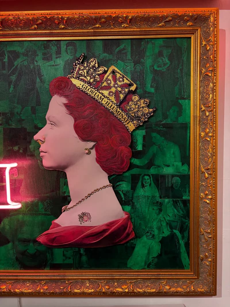 Elizebeth II by Illuminati Neon (Mark Sloper), 2024