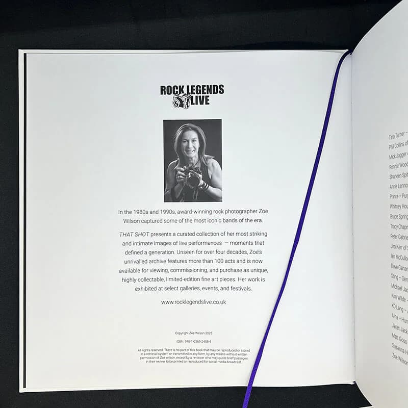 THAT SHOT – Legends’ Collection Book – Edition of 100 by Zoe Wilson, 2025